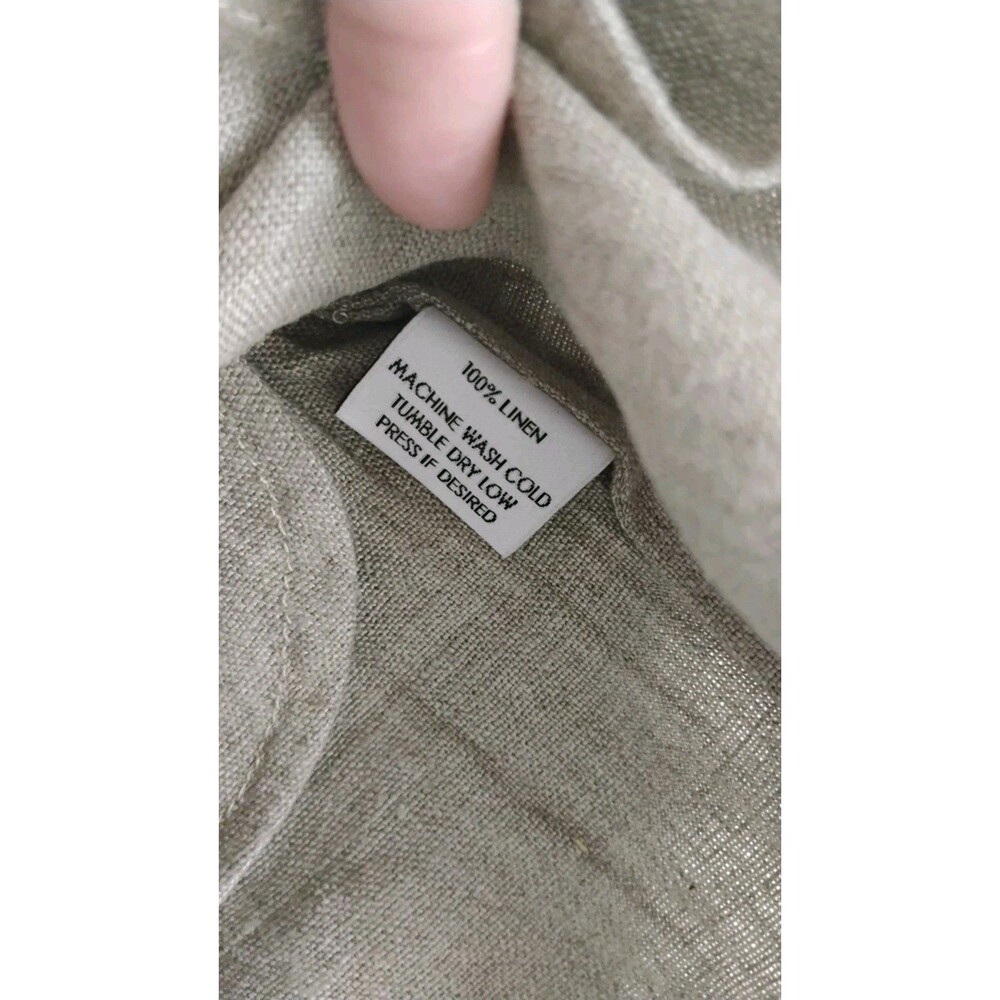 Mary Claret House Shorts In Natural Women's Flax Linen Sz XXL Tan EUC USA Made - Picture 6 of 15